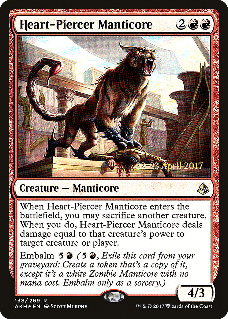 Manticore perceur de cœur (PAKH-138S) - Amonkhet Promos Foil