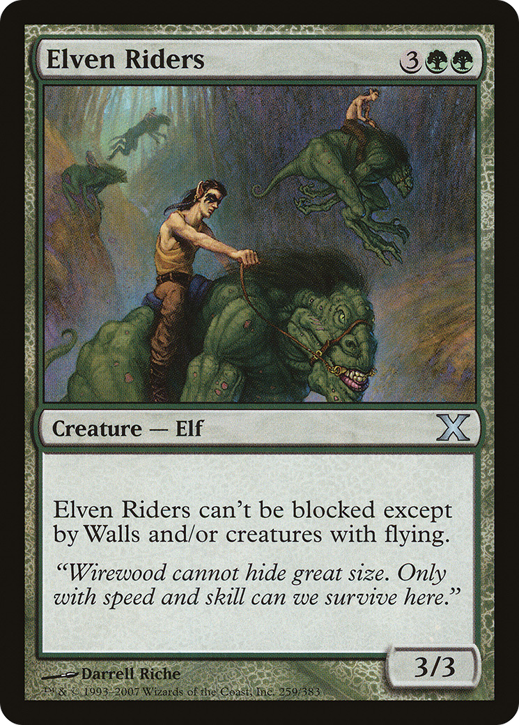 Elven Riders (10E-259) - Tenth Edition