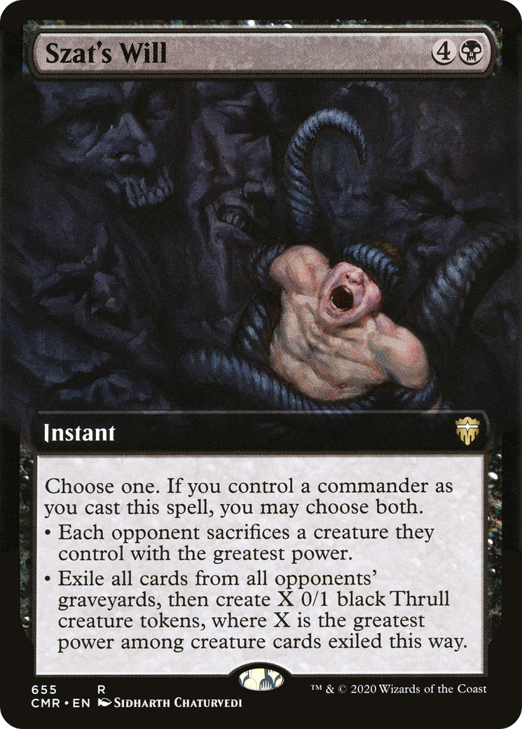 Volonté de Szat (CMR-655) - Commander Legends : (Extended Art) Foil