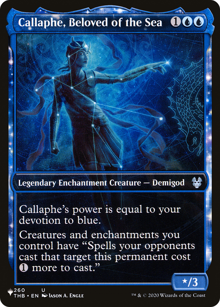 Callaphe, Beloved of the Sea (Showcase) (LIST-260/254) - The List: (enchantment, Showcase)