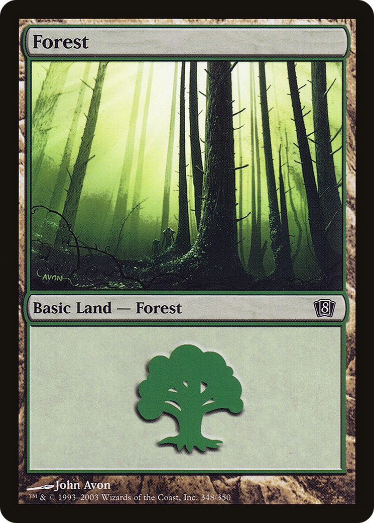 Forest (348) (8ED-348★) - Eighth Edition Foil