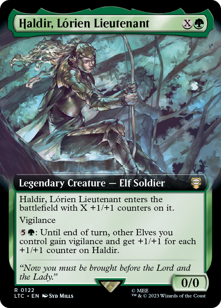Haldir, Lorien Lieutenant (Extended Art) (LTC-122) - Tales of Middle-earth Commander: (Extended Art)