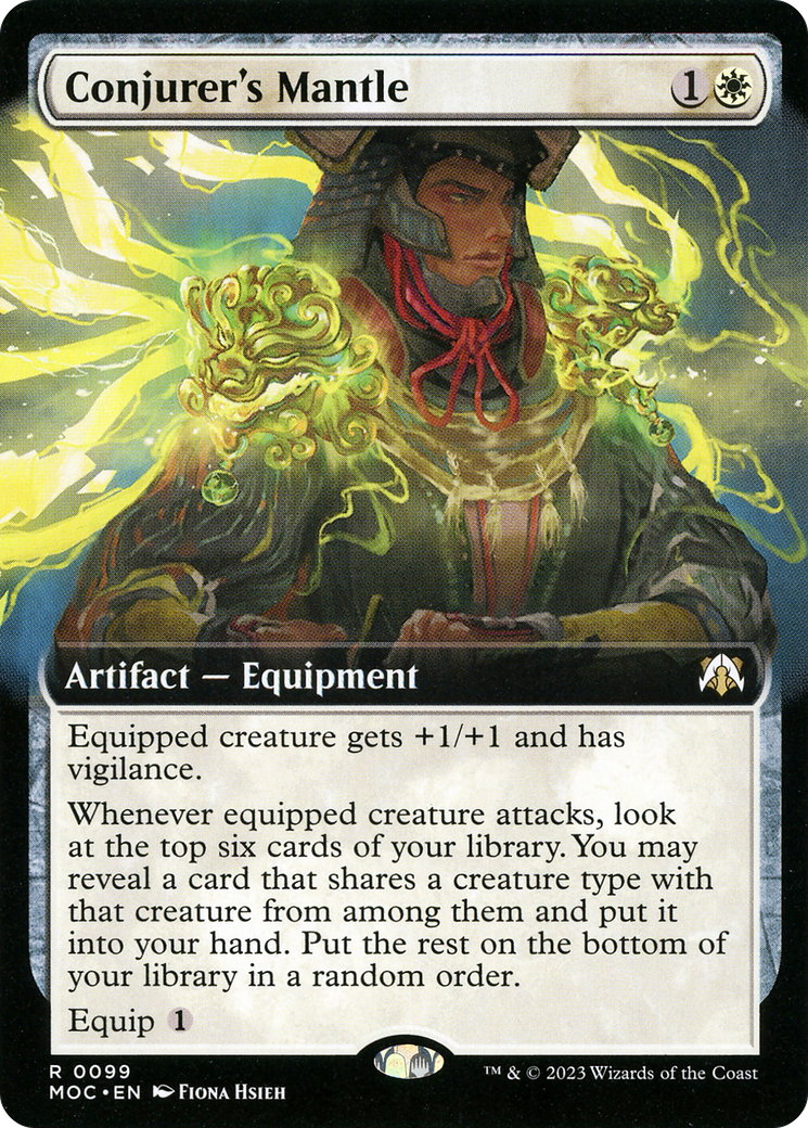 Conjurer's Mantle (Extended Art) (MOC-099) - March of the Machine Commander: (Extended Art) Foil