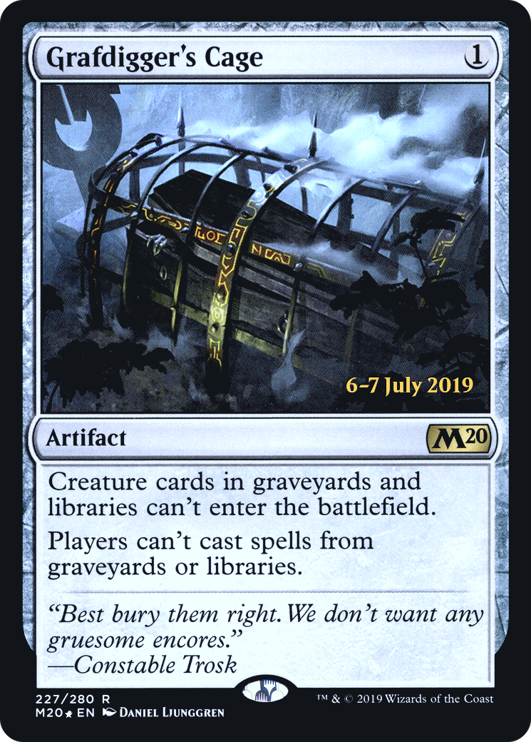 Grafdigger's Cage (PRE-227) - Core Set 2020 Promos Foil