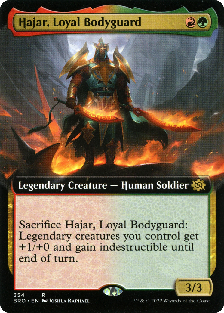 Hajar, Loyal Bodyguard (Extended Art) (BRO-354) - The Brothers' War: (Extended Art) Foil