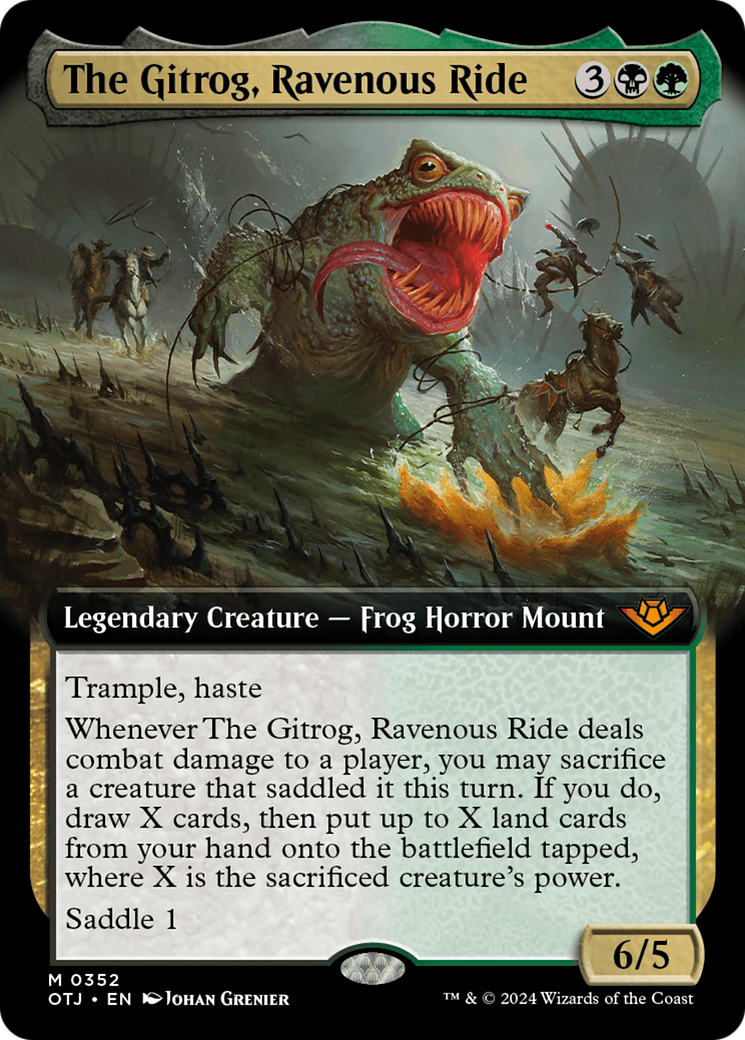 Le Gitrog, chevauchée vorace (OTJ-352) - Outlaws of Thunder Junction : (Extended Art) Foil