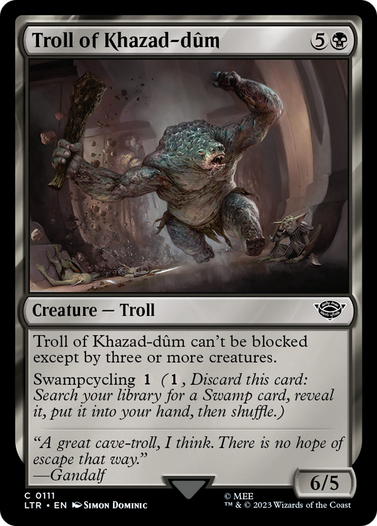 Troll of Khazad-dum (LTR-111) - The Lord of the Rings: Tales of Middle-earth Foil
