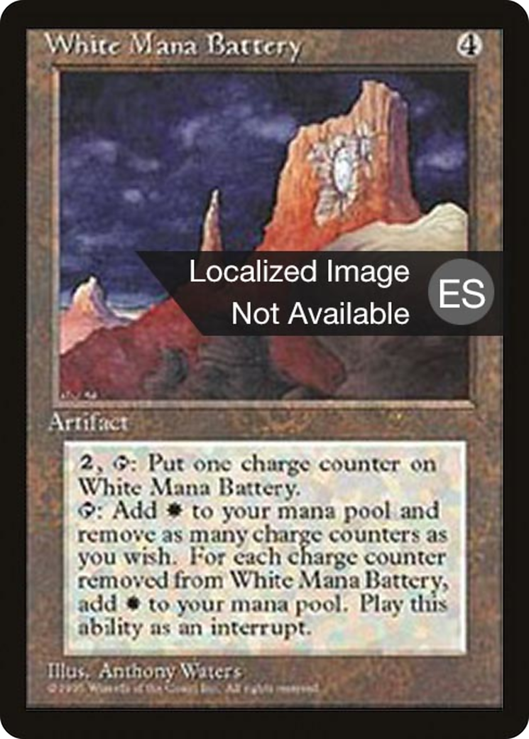 White Mana Battery (4BB-) - Fourth Edition Foreign Black Border