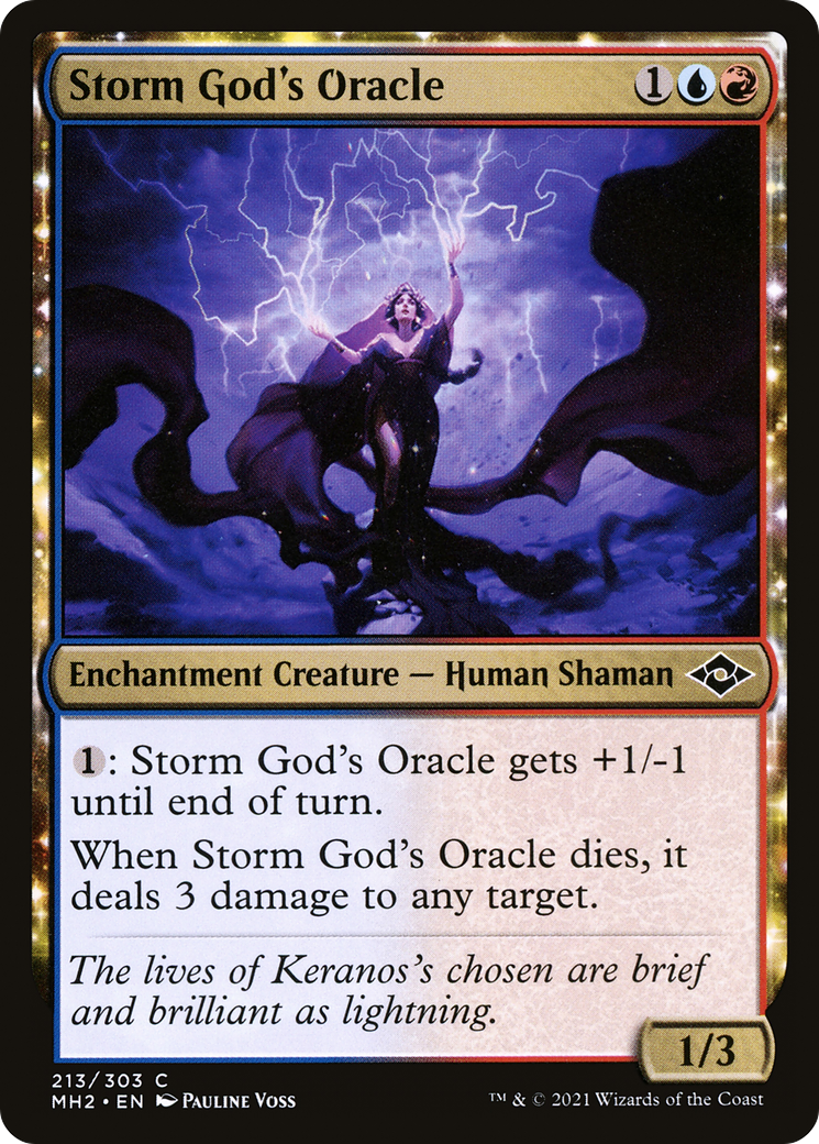 Oracle du Dieu de la Tempête (MH2-213) - Modern Horizons 2 : (enchantement) Foil