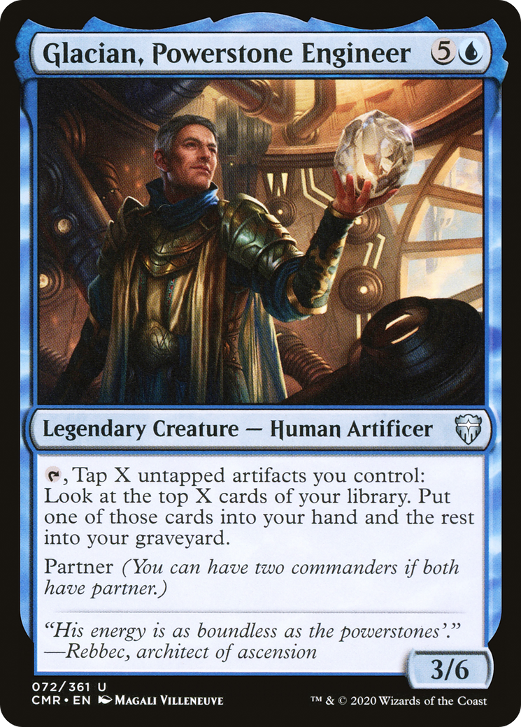Glacian, Ingénieur Powerstone (CMR-072) - Commander Legends Foil