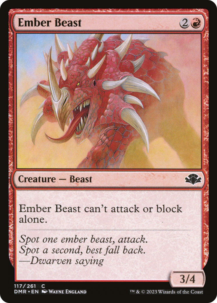Ember Beast (DMR-117) - Dominaria Remastered Foil