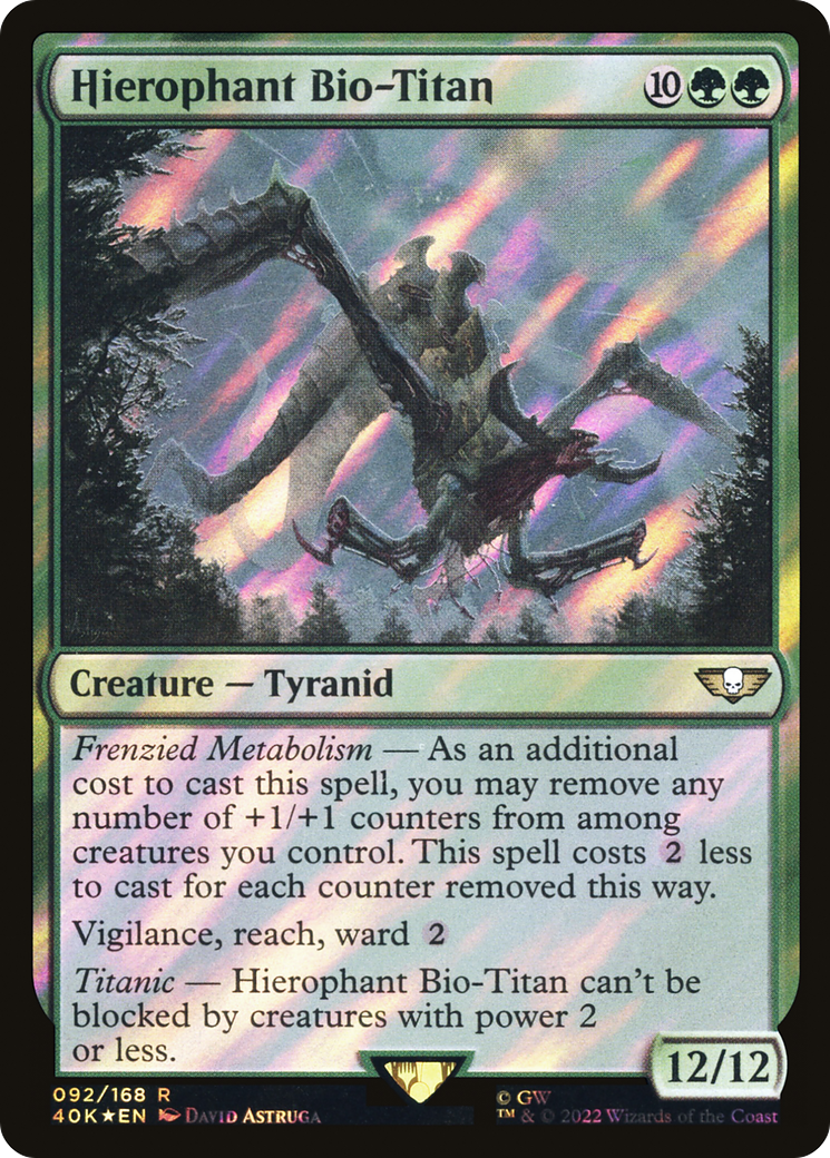 Hiérophante Bio-Titan (40K-92★) - Commander Foil de Warhammer 40,000