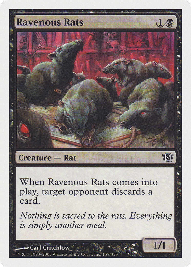 Rats voraces (9ED-157) - Neuvième édition
