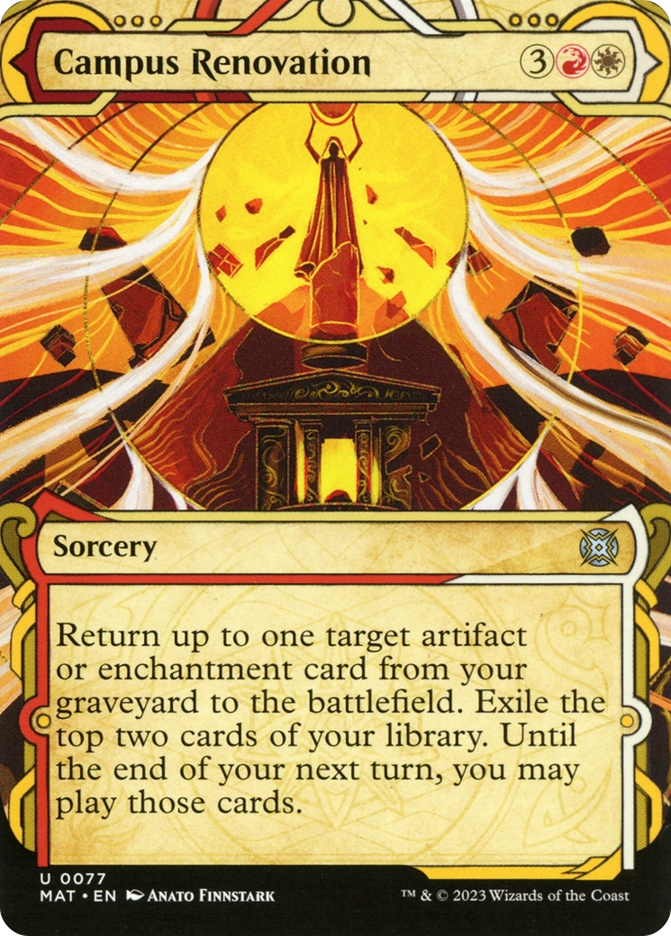 Campus Renovation (Showcase) (MAT-077) - March of the Machine: The Aftermath: (Showcase) (Borderless) Foil
