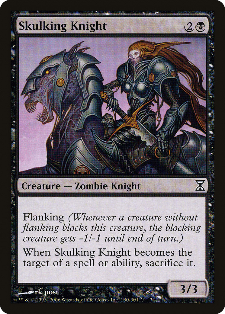 Skulking Knight (TSP-130) - Time Spiral Foil