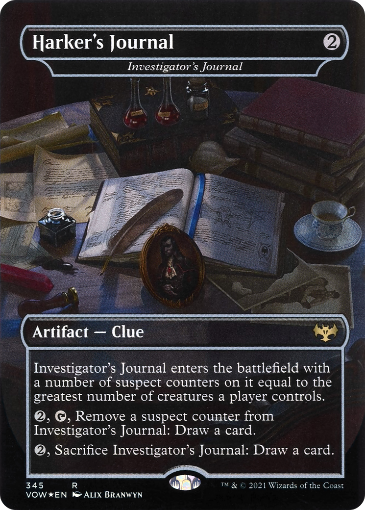 Harker's Journal - Investigator's Journal (VOW-345) - Innistrad: Crimson Vow / Harker's Journal (Borderless)