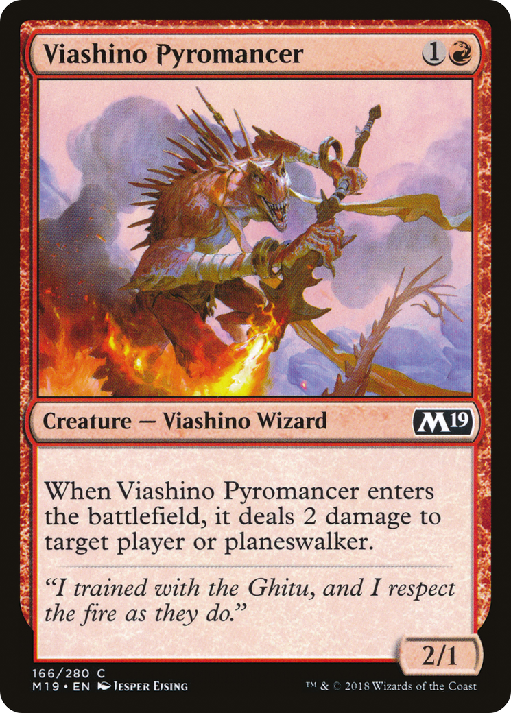 Viashino Pyromancien (M19-166) - Core Set 2019 Foil