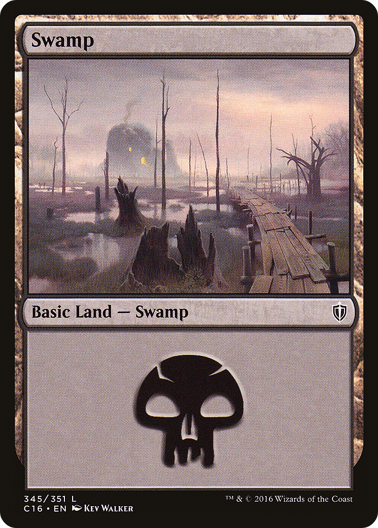 Swamp (345) (C16-345) - Commander 2016