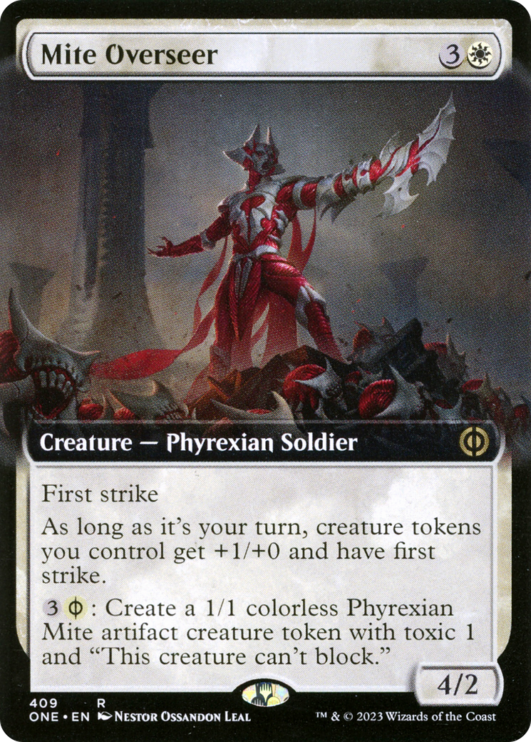 Mite Overseer (Extended Art) (ONE-409) - Phyrexia: All Will Be One: (Extended Art) Foil