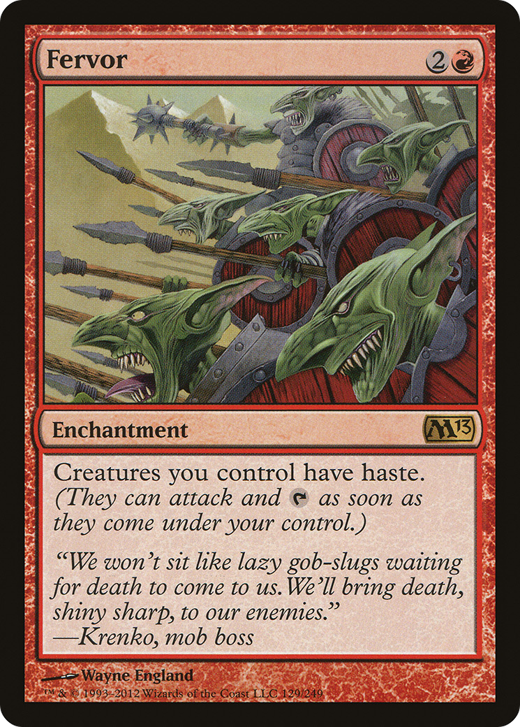 Ferveur (M13-129) - Magic 2013 Foil