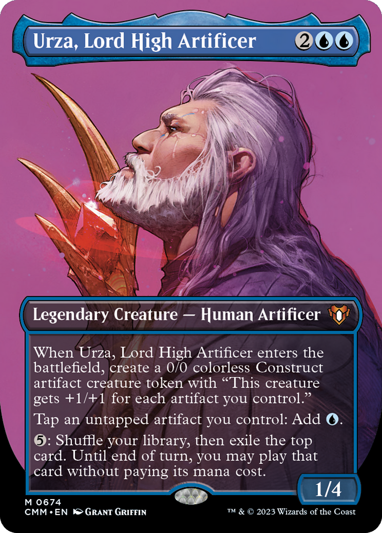 Urza, Seigneur Grand Artificier (CMM-674) - Commander Masters (sans bordure) Foil