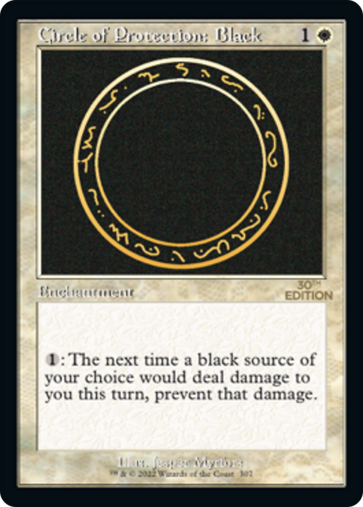 Circle of Protection: Black (Retro Frame) (30A-307) - 30th Anniversary Edition