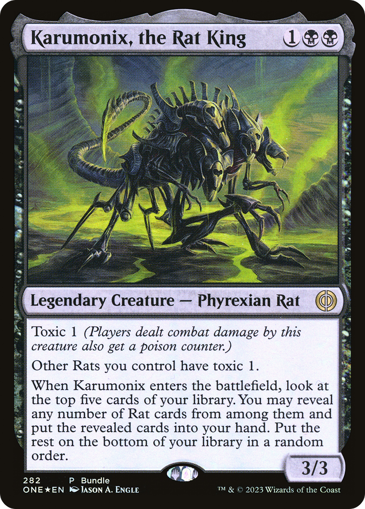 Karumonix, the Rat King (ONE Bundle) (UMP-282) - Phyrexia: All Will Be One Foil