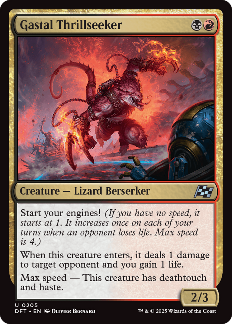 Gastal Thrillseeker (DFT-205) - Feuille d'Aetherdrift