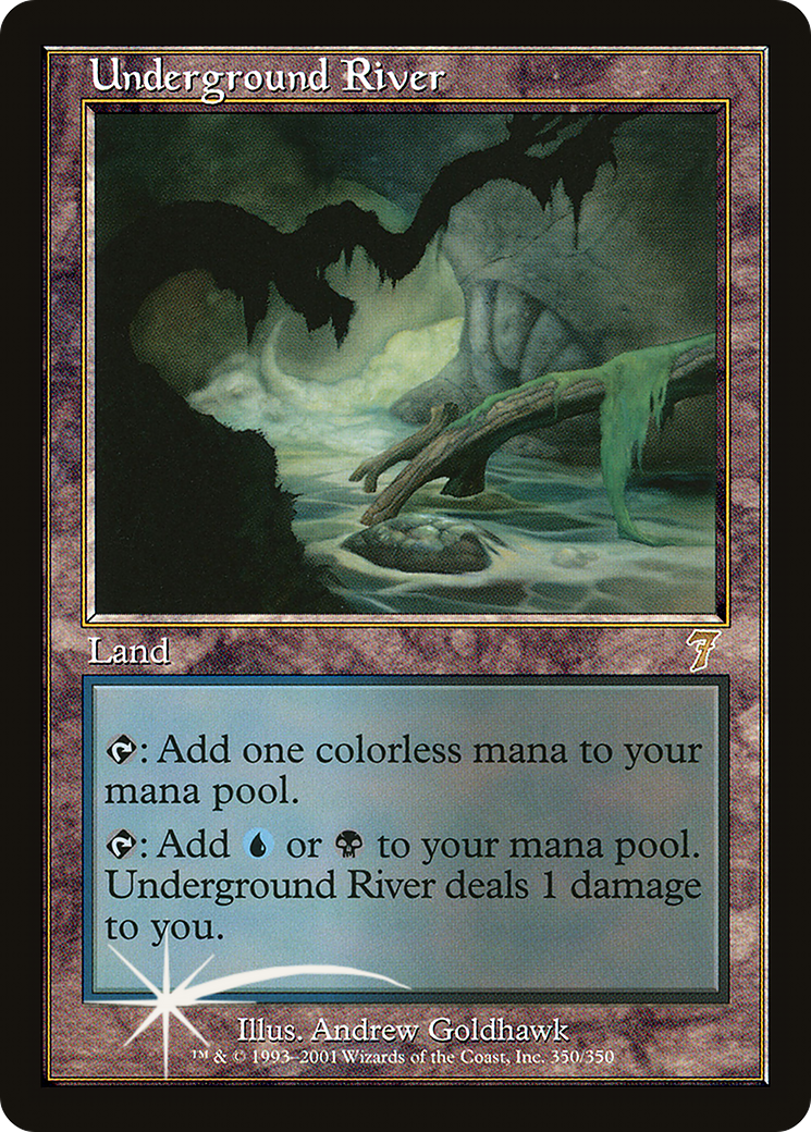 Underground River (7ED-350★) - Seventh Edition Foil