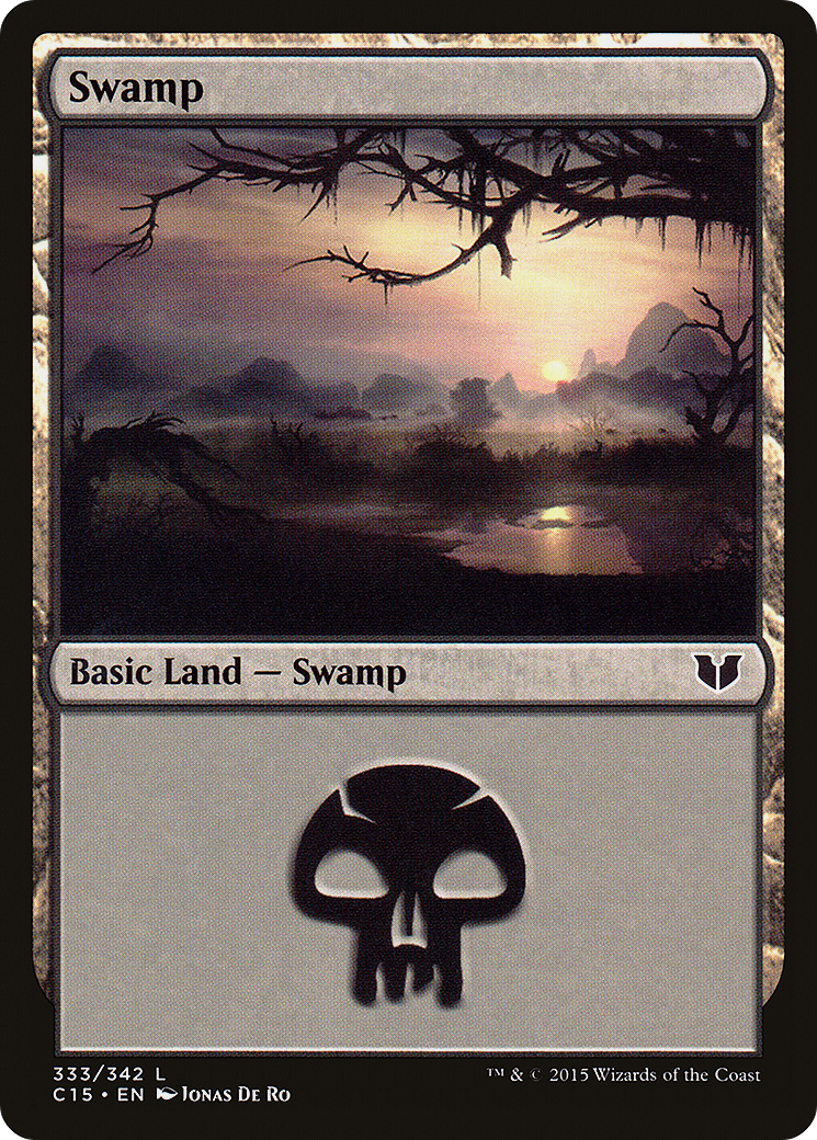 Swamp (333) (C15-333) - Commander 2015