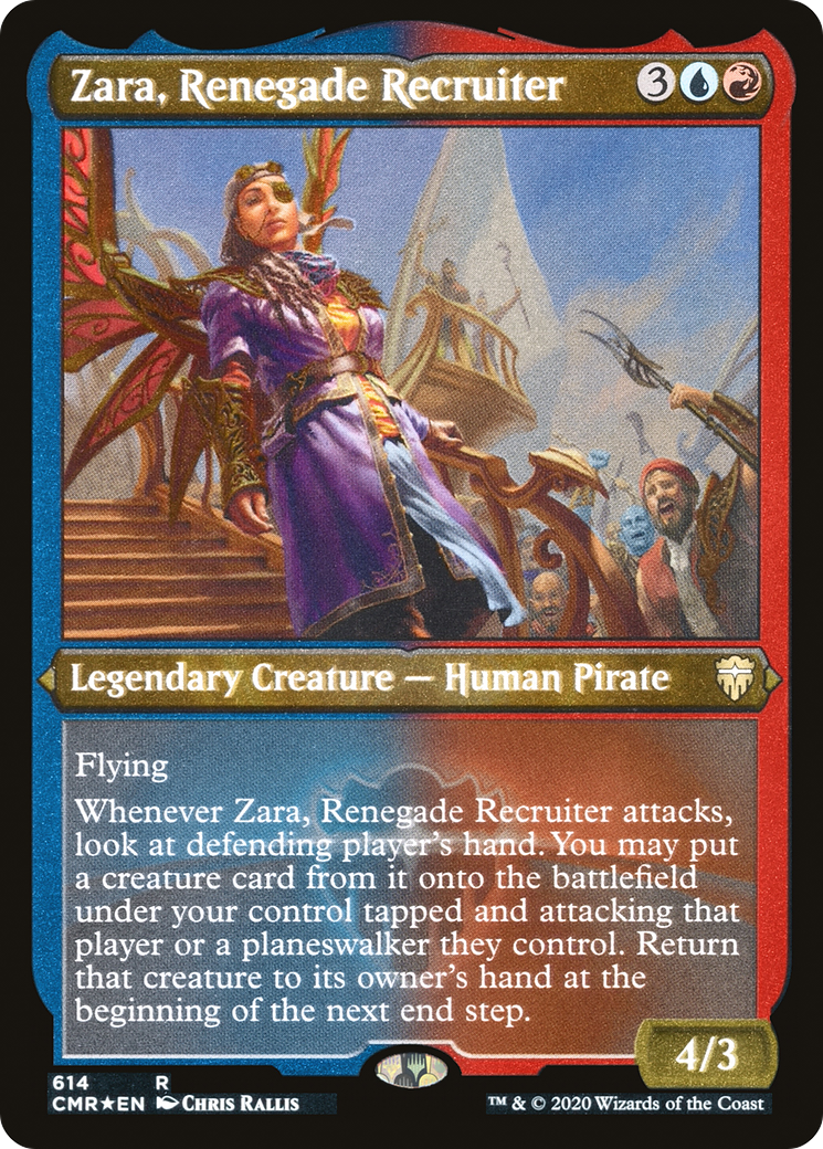 Zara, Recruteuse Renégat (CMR-614) - Commander Legends Etched Foil