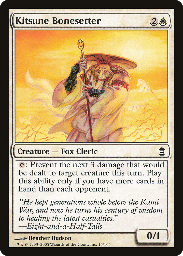 Kitsune Bonesetter (SOK-015) - Sauveurs de Kamigawa Foil