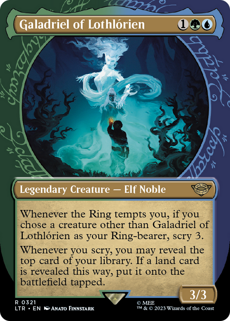 Galadriel of Lothlorien (Showcase) (LTR-321) - The Lord of the Rings: Tales of Middle-earth: (Showcase) (Borderless) Foil