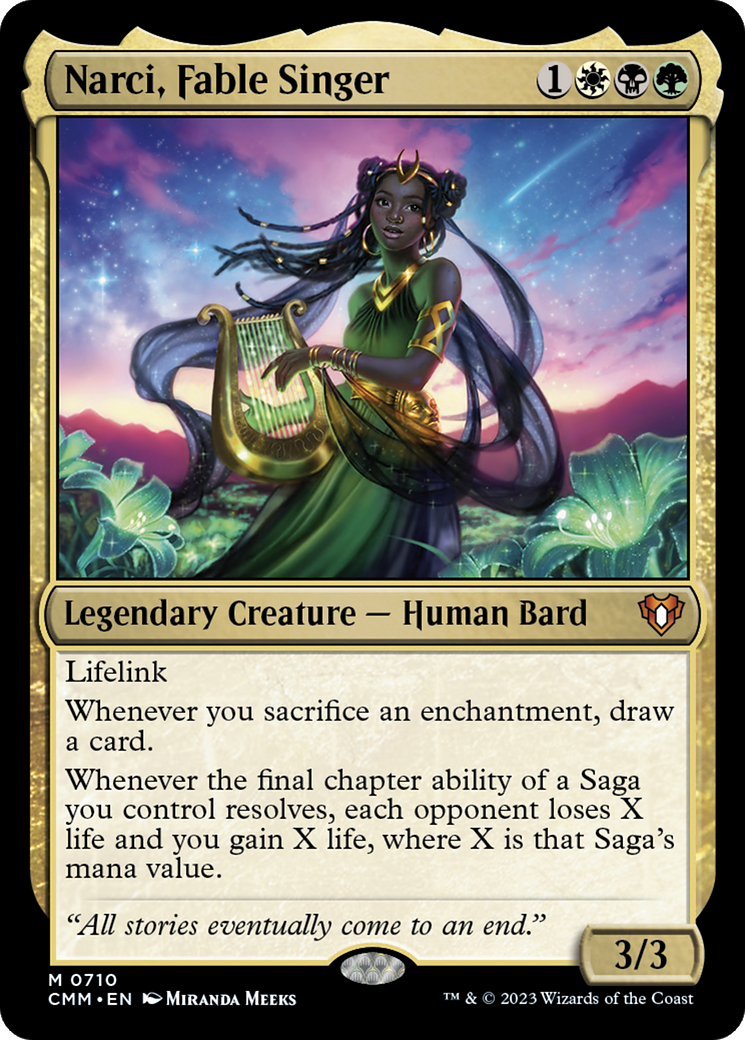 Narci, Chanteuse de Fables (CMM-710) - Commander Masters Foil