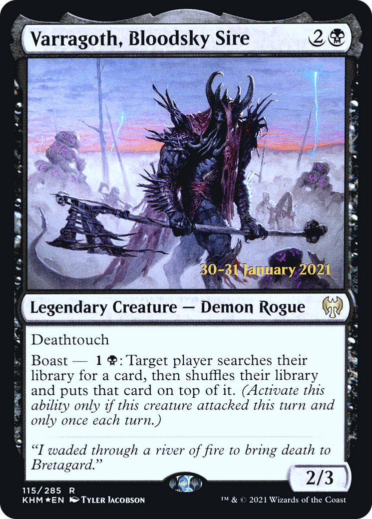 Varragoth, Sire Bloodsky (PKHM-115S) - Kaldheim Promos Foil