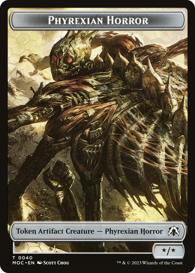 Horreur Phyrexian (TMOC-040) - Jetons Commandant de la Marche des Machines