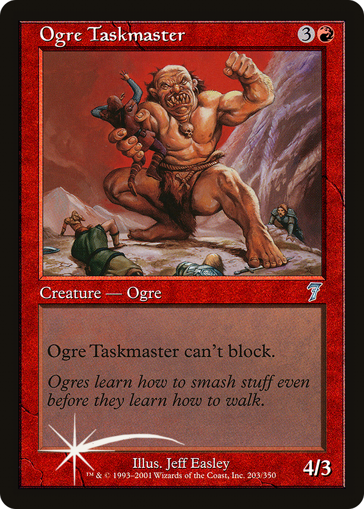 Ogre Taskmaster (7ED-203★) - Seventh Edition Foil