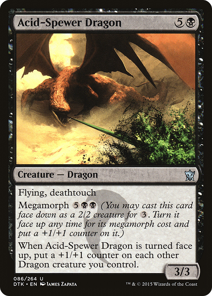 Dragon cracheur d'acide (DTK-086) - Dragons de Tarkir Foil
