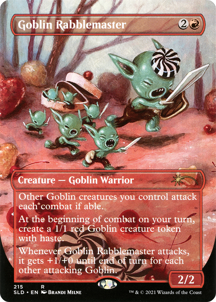 Goblin Rabblemaster (SLD-215) - Secret Lair Drop (Borderless)