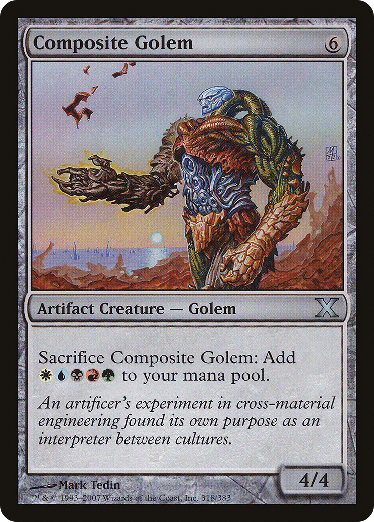 Composite Golem (10E-318) - Tenth Edition Foil