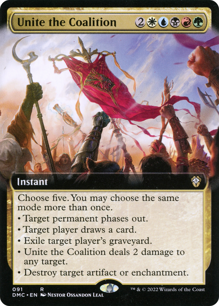 Unir la Coalition (DMC-091) - Dominaria United Commander : (Extended Art)