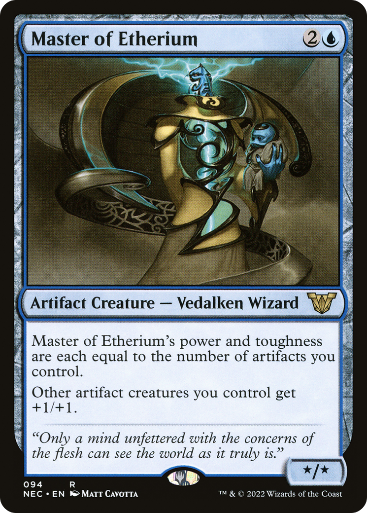 Master of Etherium (NEC-094) - Neon Dynasty Commander