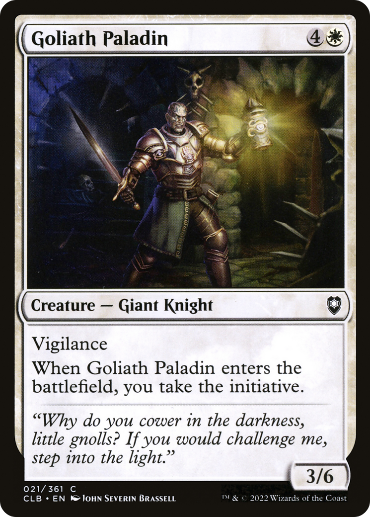 Paladin Goliath (CLB-021) - Commander Legends : La Bataille de Baldur's Gate