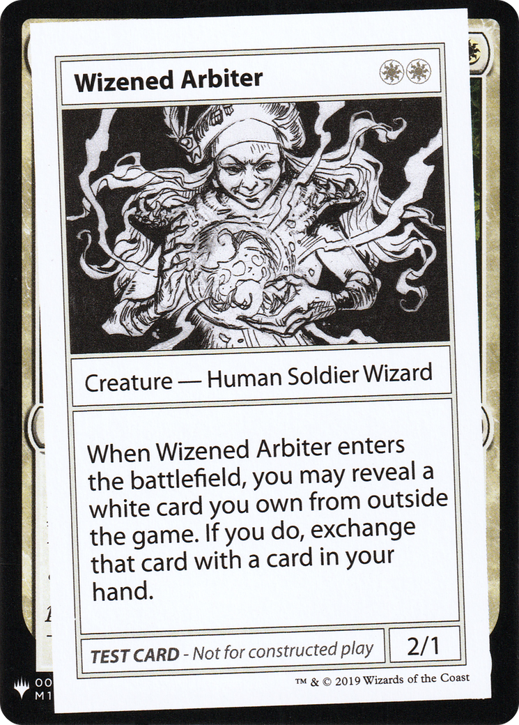 Wizened Arbiter (CMB1-) - Mystery Booster Playtest Cards 2019