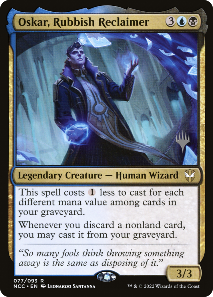 Oskar, Rubbish Reclaimer (PPSNC-77P) - New Capenna Commander Promos Foil