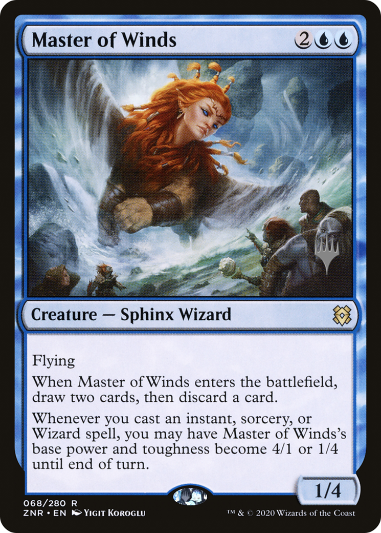 Master of Winds (PPZNR-068) - Zendikar Rising Promos Foil