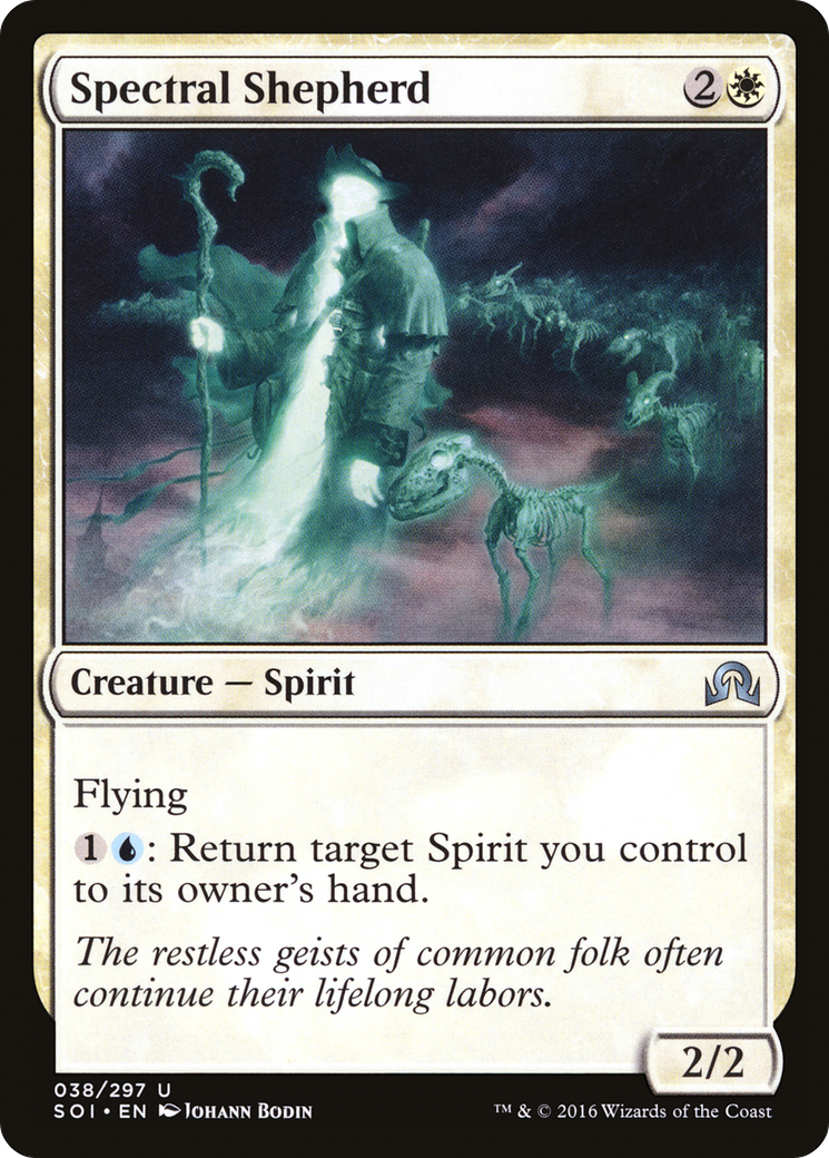 Spectral Shepherd (SOI-038) - Ombres sur Innistrad (feuille)