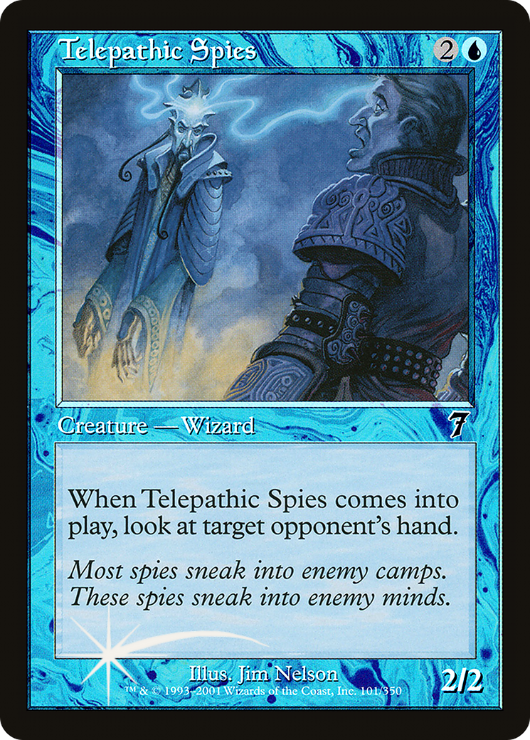 Telepathic Spies (7ED-101★) - Seventh Edition Foil