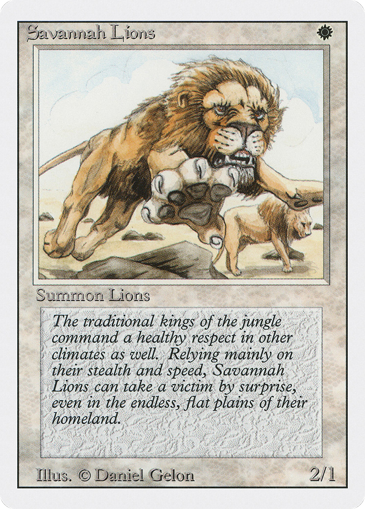 Savannah Lions (3ED-039) - Édition révisée