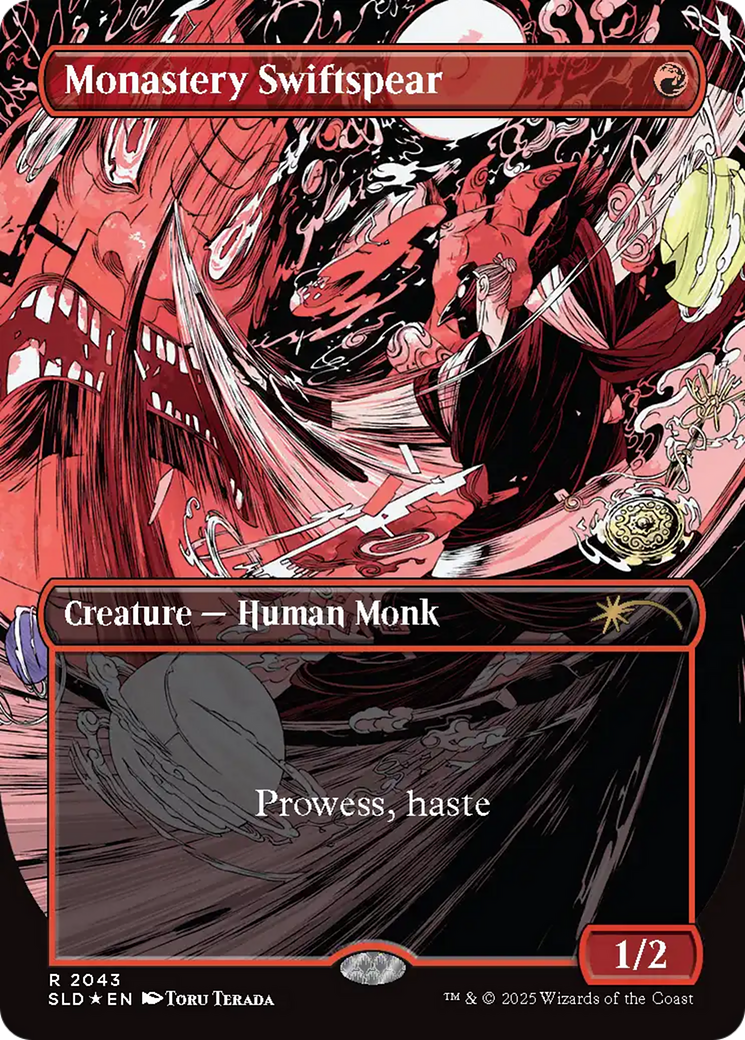 Monastery Swiftspear (SLD-2043) - Secret Lair Drop (Borderless) Foil